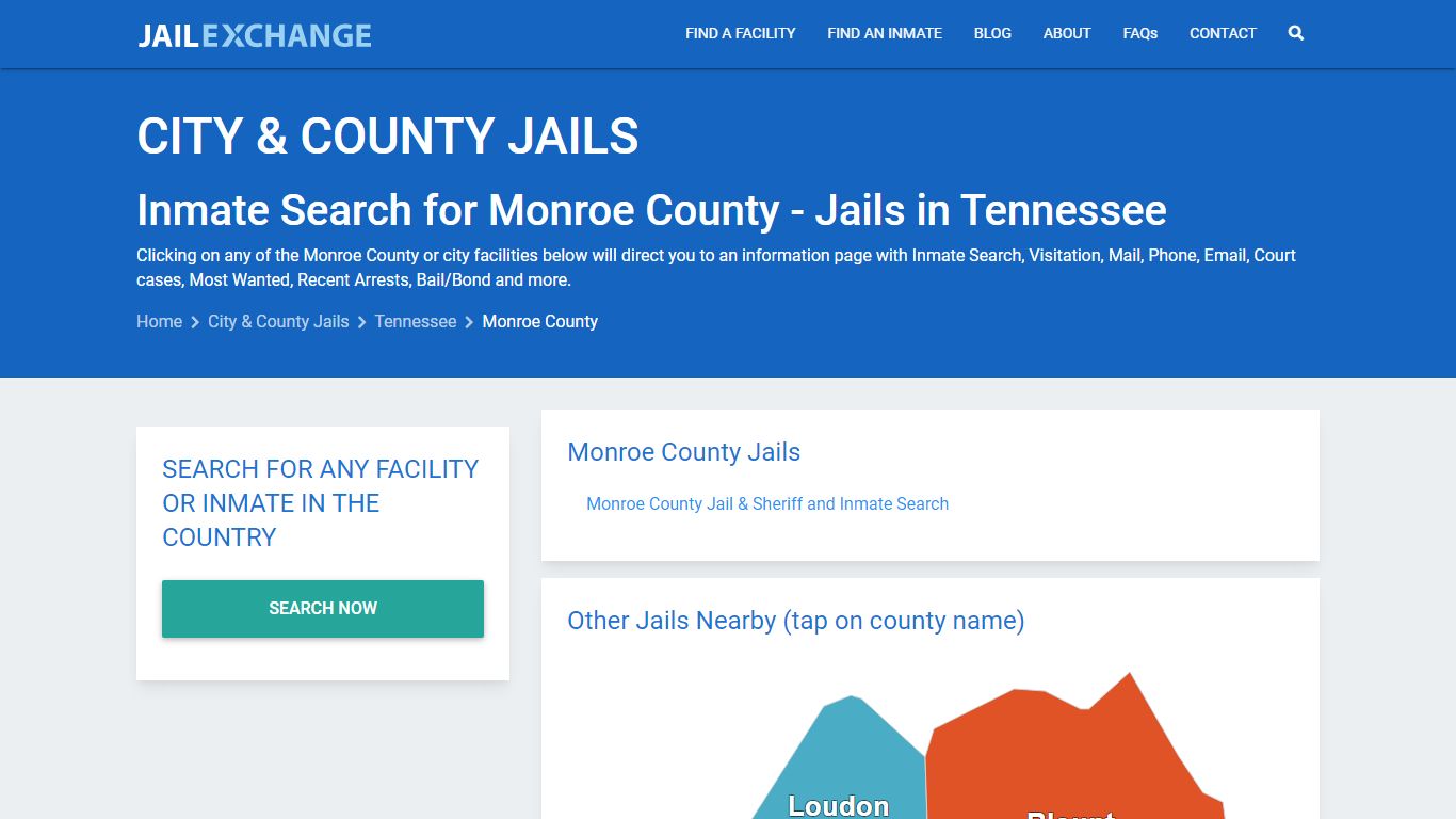 Inmate Search for Monroe County | Jails in Tennessee - Jail Exchange