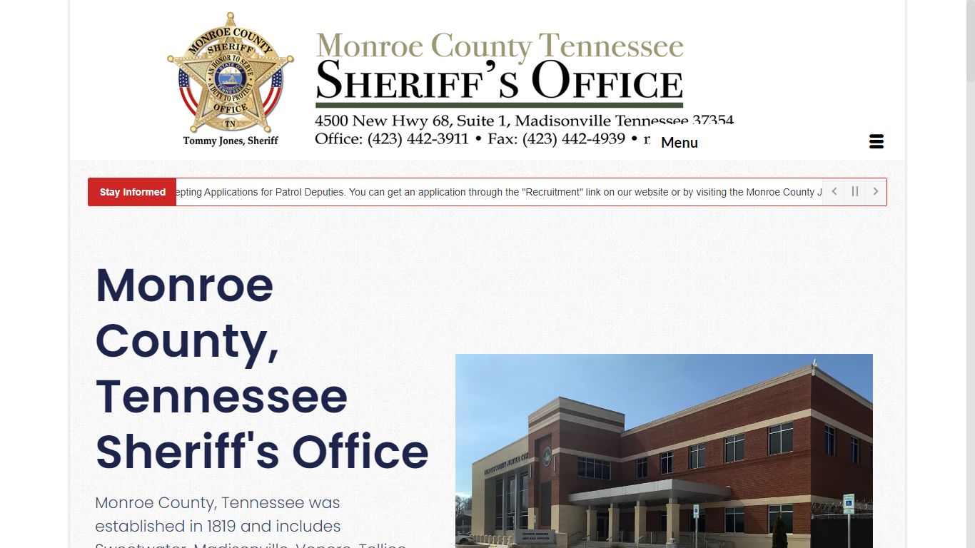 Home - Monroe County Tennessee Sheriff's Office